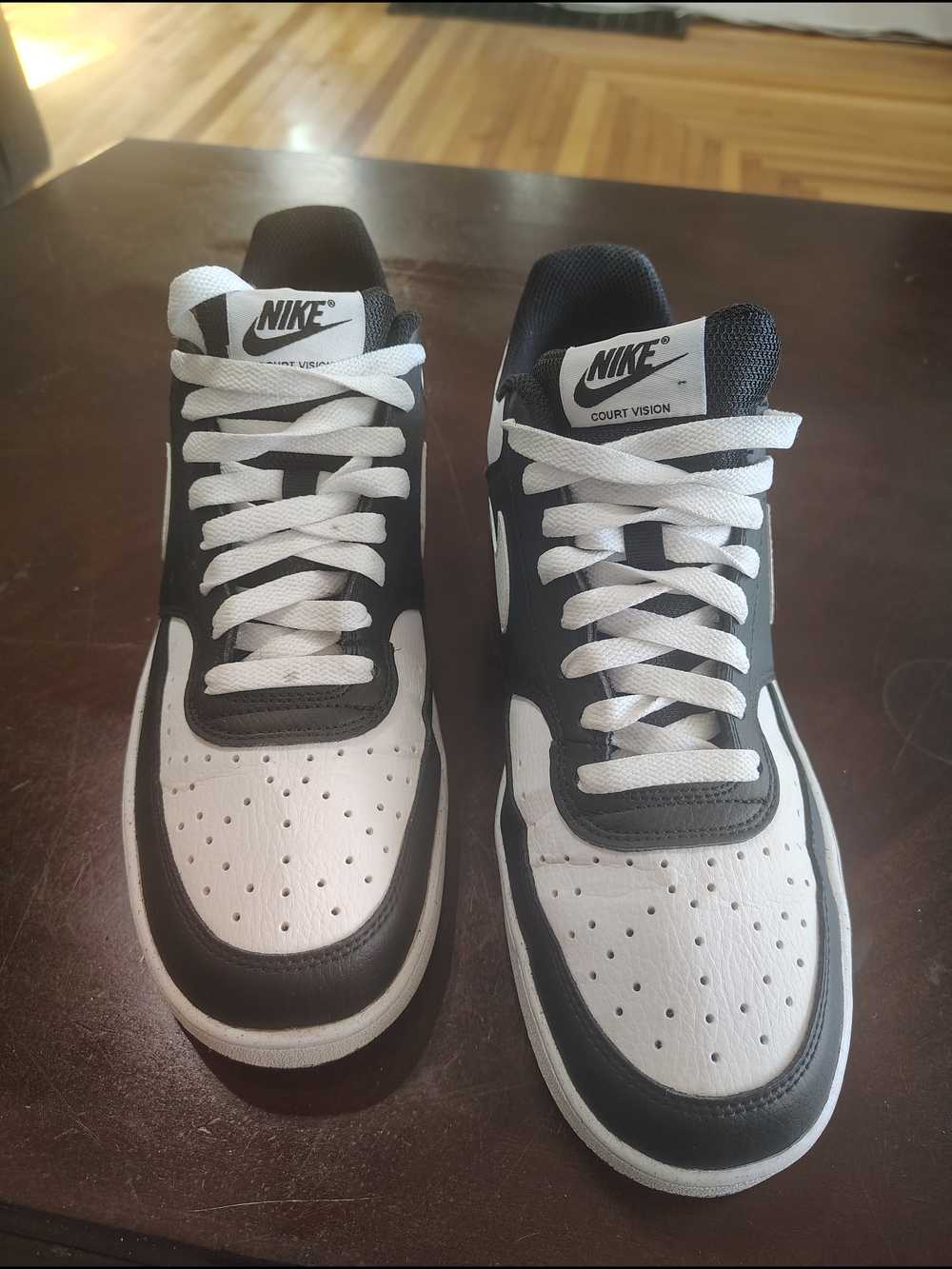 Nike Court Vision Low-Top Sneakers - Black & White